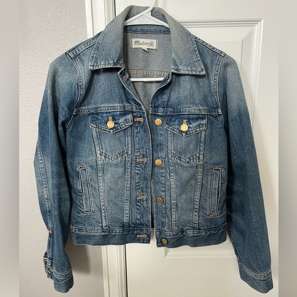 Madewell Denim Jacket- so soft!- XS - Picture 1 of 6
